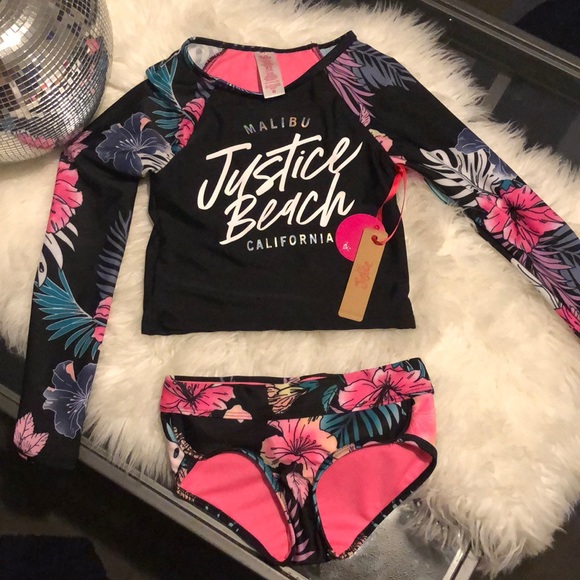 Justice Other - New girls 2 piece justice swim set